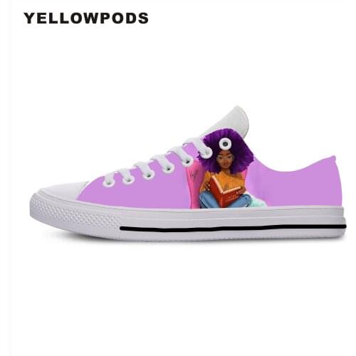 Womens Flats Classic Canvas Shoes Back To School Black Queen Art Girls Comfotable Custom Logo Image Printing Breathable Shoes