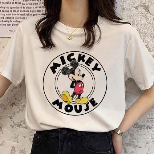 Summer Cute Classic Mickey Mouse Print TShirt Women Top Cartoon Graphic Tee Funny Harajuku Disney T-shirt Unisex Fashion T shirt