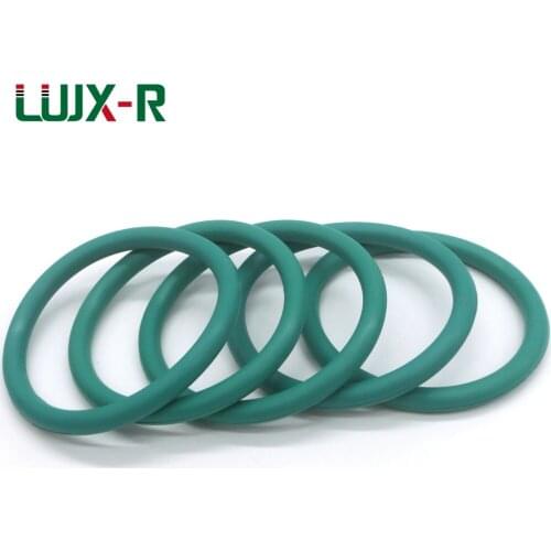 LUJX-R 5pcs 5.7mm O Ring Seal Gasket Green Oil Proof Washer O-Ring OD135/140/155/165/175/185/190mm O Ring Sealing Gaskets
