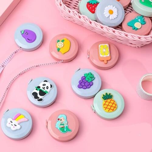 Cute Mini Tape Measure Fun Cartoon Portable Tape Measure Multifunctional Measuring Tool Measurements Leather Tape Measure