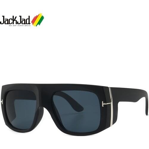 JackJad 2020 Fashion Modern Shield Style Vintage Sunglasses Women Men T Metal Gradient Sun Glasses UV400 Oculos De Sol FT0733
