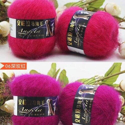 Knitted Lot 2PLY HandCraft Crochet Sweater colors Yarn Supersoft Mohair Plush Thread Weave Baby Ball Knitting Craft Wool