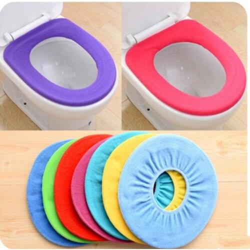 Warm Soft Toilet Cover Seat Lid Pad Bathroom Closestool Protector Bathroom Accessories Set Toilet Seat Cover Mat