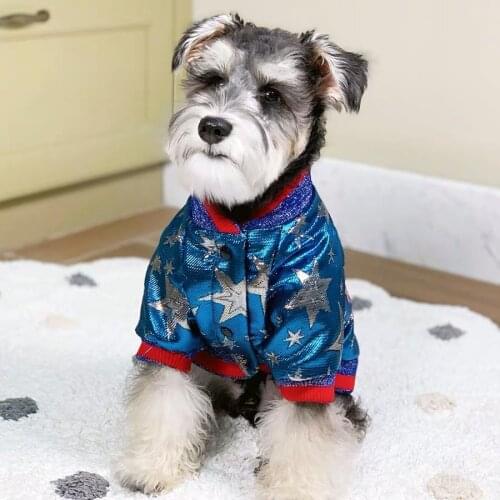 New Dog Shining Jacket Wear Dogs Puppy Snowsuit Winter Warm Sweater Schnauzer Pug French Bulldog Chihuahua Hoodie Coat TPC03