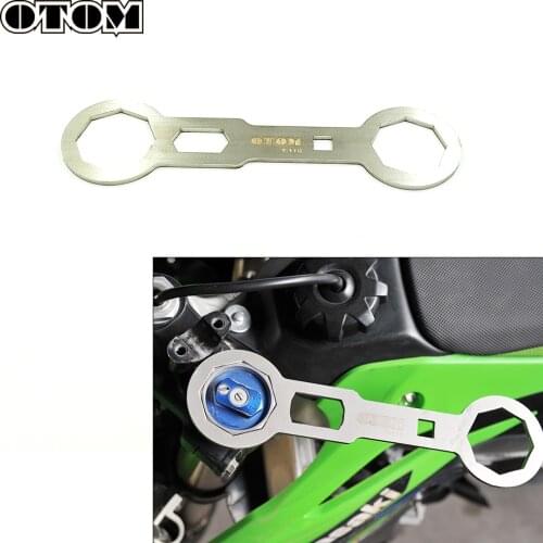 OTOM Motorcycle Front Shock Absorber Disassembly Wrench Fork Cap Stainless Steel Spanner Tool For HONDA KAWASAKI KTM YAMAHA Part