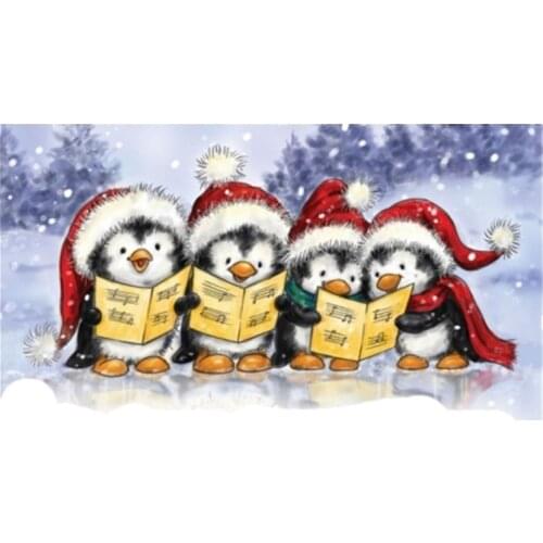 Penguin cartoon pattern Stamp And metal die Scrapbooking Alphabet Stamp Embossing Craft making Silicone Transparent Stamps