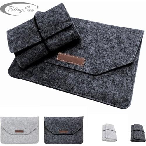 Slim Laptop Bags Soft Business Bag Case For Apple Macbook Air 11 Wool Felt Sleeve Bag Notebook Cover for All laptop 11 inch