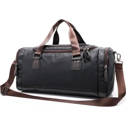 Portable Travel Bag Large Weekend Bag Crossbody Handbag Gym Bag Leather Sports Bags Big MenTraining Tas for Shoes Lady Fitness