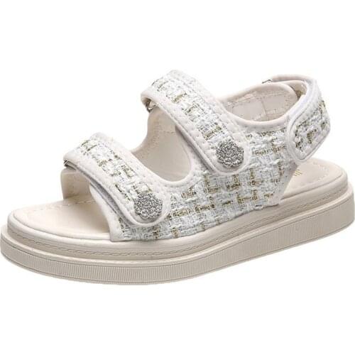 2021 new womens sandals Velcro adjustable ROMAN SANDALS fashion casual light thick bottom muffin shoes