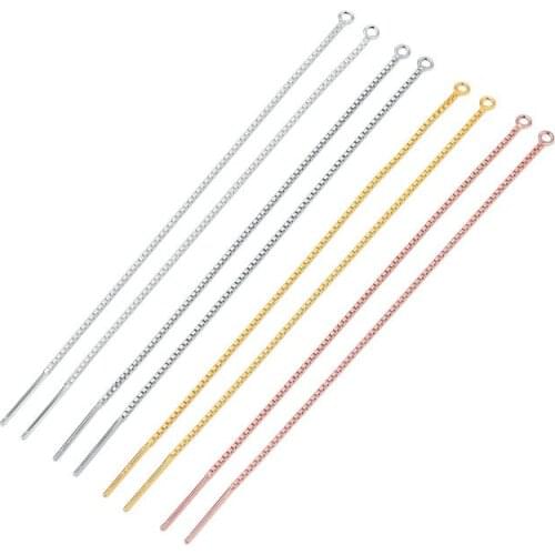 ZHUKOU one pair of Fashion korean Long Chain Drop/Dangle Earrings Chain hanging earrings wholesale model:PE1