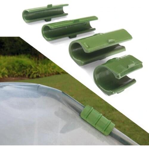 10pcs Greenhouse Frame Pipe Tube Film Clip Clamp Greenhouse Film Brackets Connect Fixed Fittings Garden Shade Net Accessories