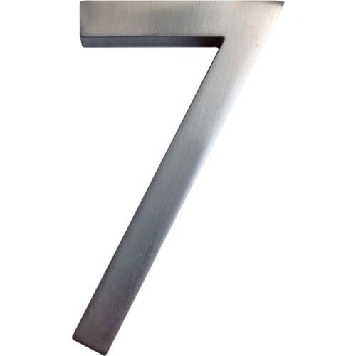 12cm Heavy Modern House Number Door Home Address Numbers for House Number Digital Door Outdoor Sign Plates 5 Inch. #0-9 Nicle
