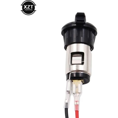 12V 24V 120W Cigarette Lighter Waterproof Power Motorcycle Boat Car Cigarette Lighter Socket Plug With Fuse & Wire