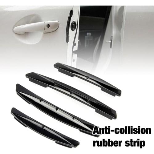 4pcs Auto Car Door Guard Edge Corner Protector Guards Buffer Trim Molding Protection Strip Scratch Protector Car Door Crash Bar