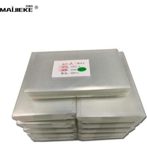 50PCS/Lot 250um OCA Glue for Phone 4 4.7 5 5.2 5.5 5.8 6 6.2 6.5 6.8 7 7.9 9.7 12.9 '' inch OCA Optical Clear Adhesive Glue