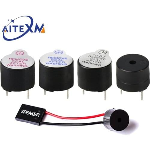 10PCS Active Buzzer 3V/5V/12V/16R TMB12A03 TMB12A05 TMB12A12 Magnetic Long Continous Beep Tone 12095 12*9.5mm Mini Plug Speaker