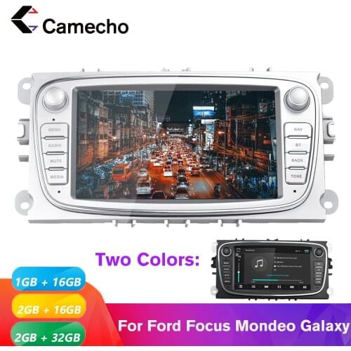 Camecho Android 8.1 GPS Car Multimedia Player 2DIN 7''Autoradio Car Radio Wifi Car Player For Ford/Focus/S-Max/Mondeo/Galaxy