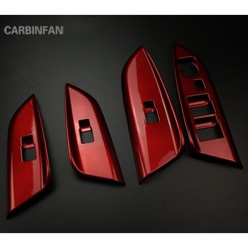 Car styling Interior Door Armrest Lifting Switch Decoration Car Covers Trim For Honda FIT JAZZ 2014 2015 2016 2017 2018 C1437