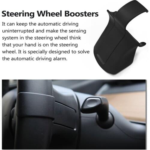 Car Steering Wheel Booster for Tesla Model 3 Y 2016-2021 Autopilot Counterweight Accessories Ring FSD Automatic Assisted