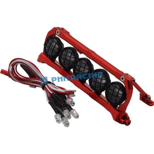 CNC Aluminium Alloy Roof Led Light Bar For TRX 4 TRX4 Axial EXO Terra Buggy 1/10 RC Crawler