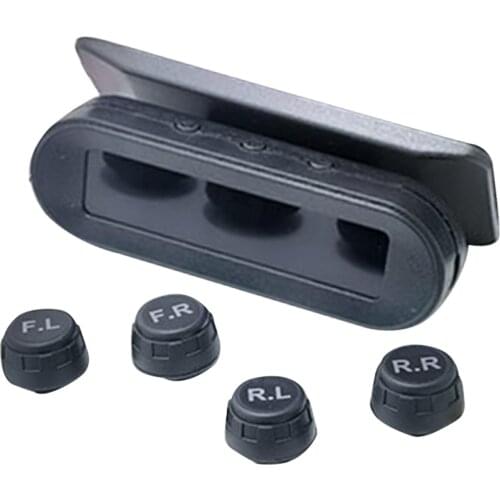 Tire Pressure Monitor Temperature Detection with 4pcs External Sensors Solar
