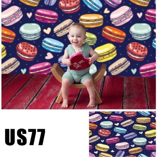 Filming Cakes Dessert Photographic Backdrop Children Birthday Party Macarons Background Baby Shower Portrait Photo Studio Props
