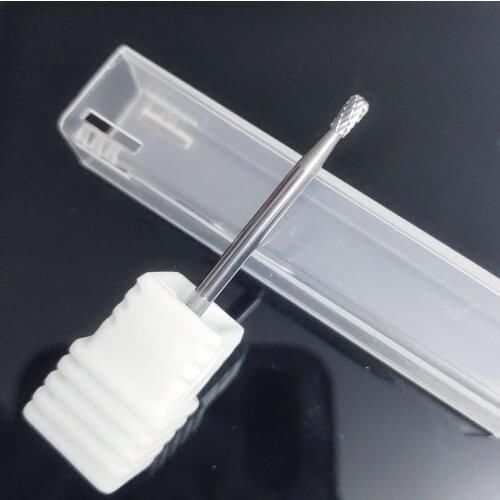 KIMAXCOLA Small Round Carbide Nail drill bits Burrs Metal Drill Bits Cuticle For Manicure Electric Nail Drill Accessories,2.35m