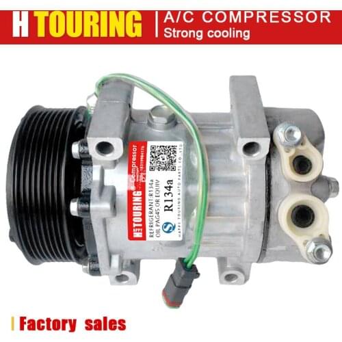 AC compressor sanden 7h15 for Scania trucks P470 R470 R500 R580 P380 P340 R620 T470 10575186 1888034 1376998 1412263 7847 8067