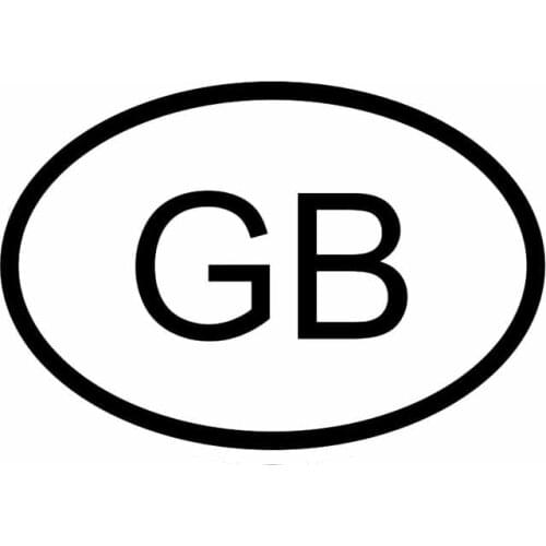 Creative GB GREAT BRITAIN COUNTRY CODE OVAL Car Sticker Covering The Body Vinyl Decals Motorcycle Car Body PVC 13cm X 9cm