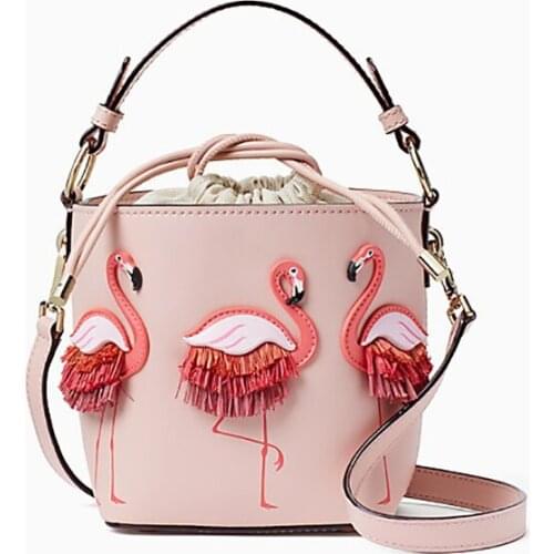 Fashion Sling Bag Women Bags PU Leaather Female Flamingo Bucket bag Women Shoulder Bags Designer Handbags