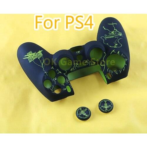 5sets Flying Car Soft Silicone Rubber Case For Playstation PS4 Controller Protection Silicone Case With Rubber Cap For PS4