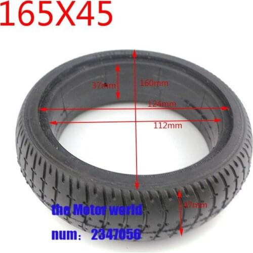 NEW quality 165x45 Solid Tire 6.5 inch for 6.5" diameter 160mm Hoverboard Self Balancing Electric Scooter Spare Parts