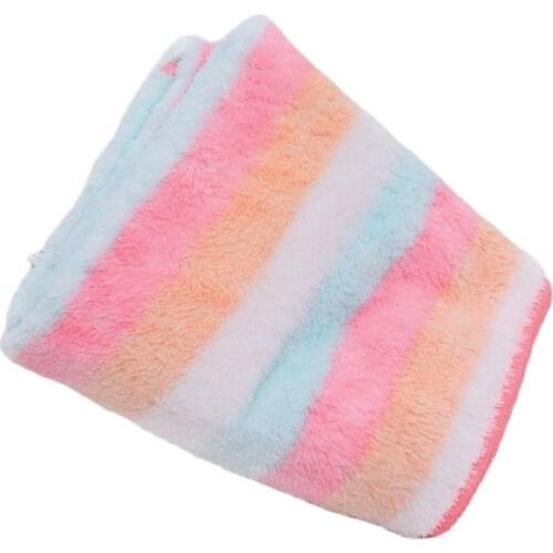 SINSNAN New Women Microfiber Rainbow Stripe Dry Hair Towel High Quality Soft Super Absorbent Quick-Dry Pink Face/Bath Towels
