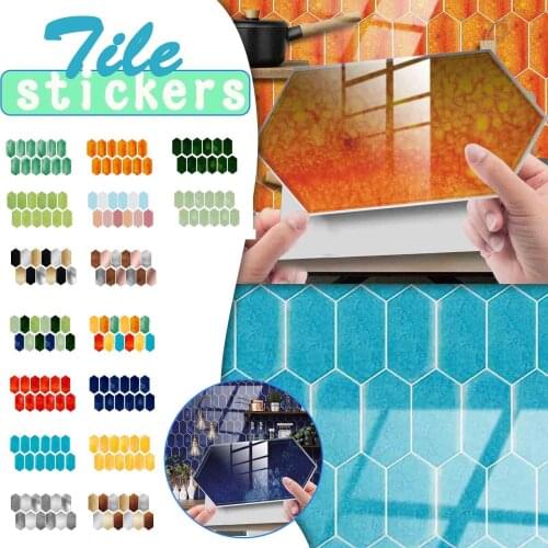 12pcs Crystal Tile Wall Sticker Imitation Brick Bedroom Decor Waterproof Self Adhesive Wallpaper Living Room Kitchen TV Backdrop