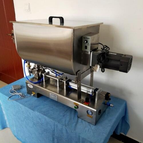 Paste Mixing Filling Machine Paste Liquid Dual Purpose Semi Automatic Pneumatic Filling Machine 500-2500ml