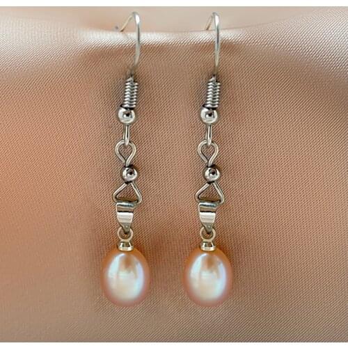 Cute Imitation Pearl Drop Dangle Earrings for Women Wedding Jewelry 4 Colors Handmade Stainless Steel Statement Earring Bijoux