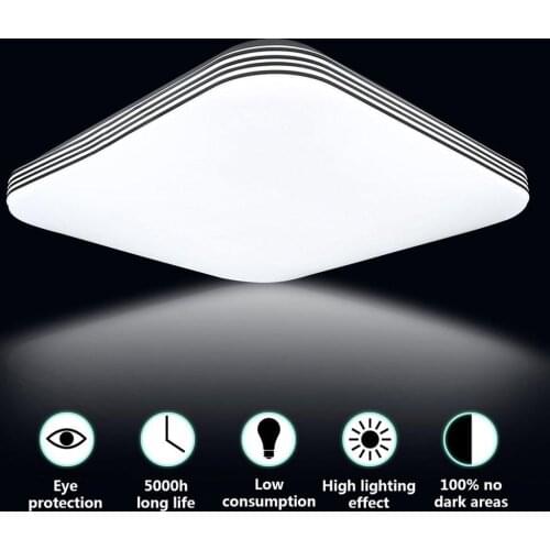 24W 1400LM LED Ceiling Lights LED Lighting Fixture Modern Lamp Living Room Bedroom Kitchen Mount Home Lighting