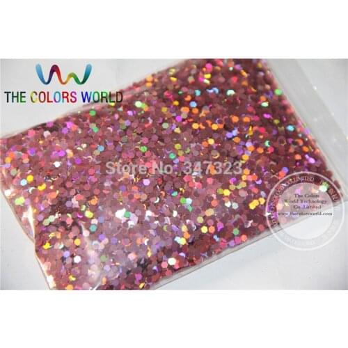 TCA911 2MM Holographic Light Pink Color Glitter Sprinkling Sequins for nail art and other DIY accessories