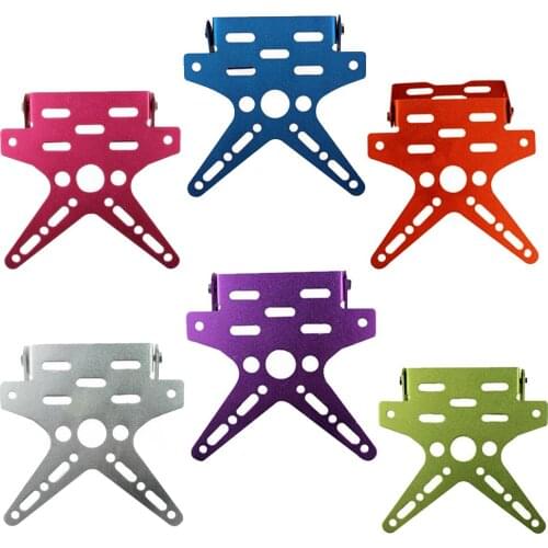 Universal Motorcycle Number License Plate Bracket Cover Kit Adjustable Aluminum alloy Registration Number Plate Mount Holder