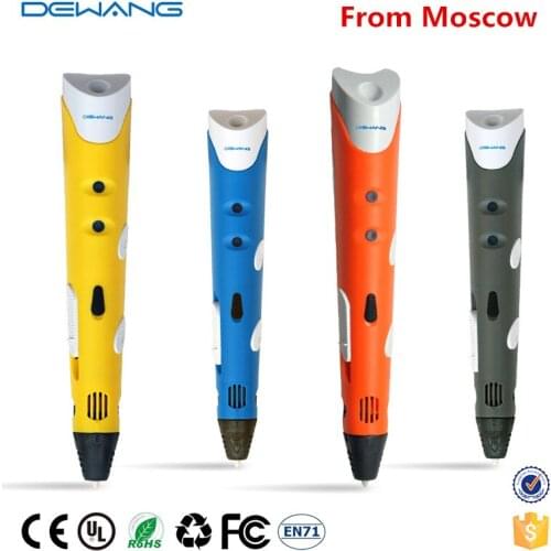 RU Stock, Fast Ship)DEWANG 3D Printer Pen 3D Pen 200 Meter ABS Filament 3D Printing Pen 3D Pencil for School Gadget DIY Craft
