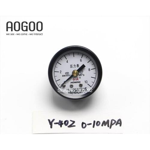 High Quaility Y-40Z Ordinary Axial Pressure Gauge Range:0-10Mpa