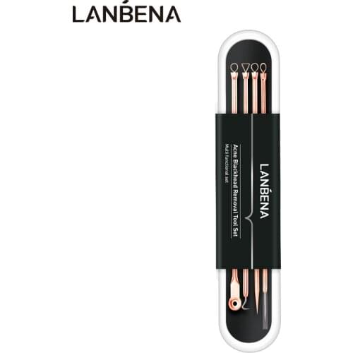 4PCS Rose Gold Acne Removal Needle Pimple Needle Blackhead Remover Acne Treatment Acne Needle Black Mask Acne Extractor Remover