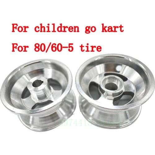 5 Inch Hub Bearing Or Keyway Aluminum Hub For Childrens Go Kart Drift Car 80 / 60-65 Tubeless Tire Accessories