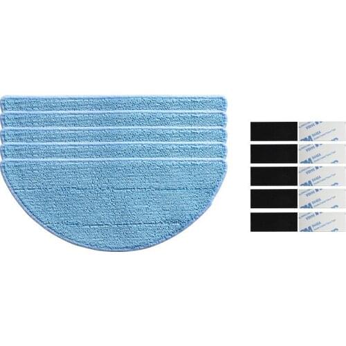 5* Mop Cloth + 5* Magic paste for CONGA EXCELLENCE Robotic Vacuum Cleaner Parts Accessories