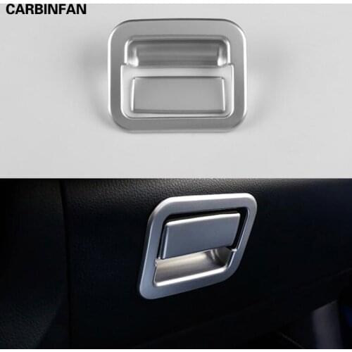 ABS Chrome Sticker Gloves Box Handle Buckle Cover Trim Auto Accessories Car Styling 2pcs/set For Toyota RAV4 2016 2017 2018