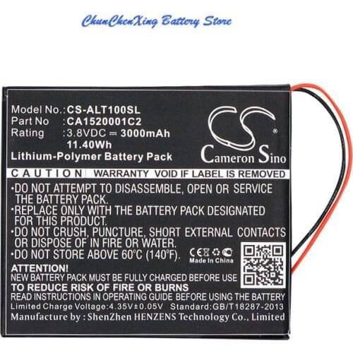 Cameron Sino 3000mAh Battery CA1520001C2, SL377885 for Alcatel OneTouch T10, OT-T10