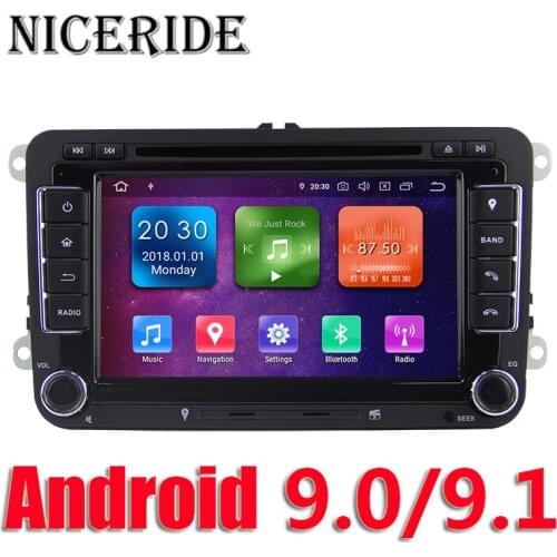 Touch Screen Android 9.0 9.1 Car GPS Navigation for Volkswagen SKODA GOLF 5 Golf 6 POLO PASSAT B5 B6 TIGUAN dvd player BT RDS