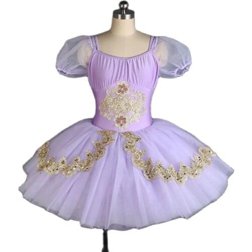 Bell-shaped Ballet Dance Tutu Leotard Dress for child and adult Puff Sleeve Ballet Tutu Costume 6 Colors Available BLL060