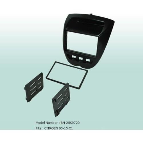 Car Fascias 2 Din Radio Audio Panel Frame Dash Kit For Citroen C1 2005 2006 2007 2008 2009 2010 2011 2012 2013 2014 2015
