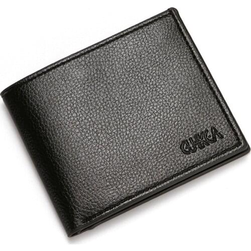 2020 PU leather business short mens wallet creative coin purse wallet multi-function wallet card bag